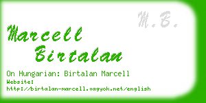 marcell birtalan business card